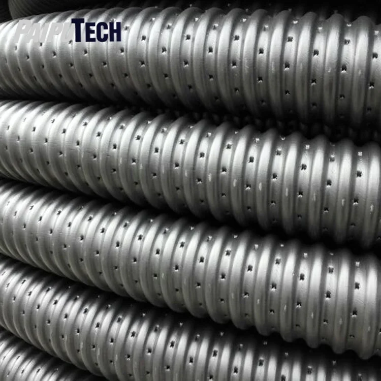 Hdpe Agricultural Perforated Subsoil Drainage Pipes Slotted With Hdpe Agricultural Perforated Subsoil