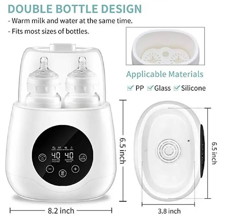 Eco-friendly electric baby milk feeding bottle warmer