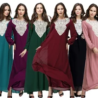 

Low price Long sleeve Double layer non-perspective loose no belt turkish muslim abaya arab dress kaftan