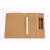 Factory price vintage custom file pocket kraft paper/kraft paper document folder bag with pen holder/Durable business portfolio