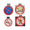 Led Solar Traffic Circle School Bus 3m Reflective Road Sign With Ce