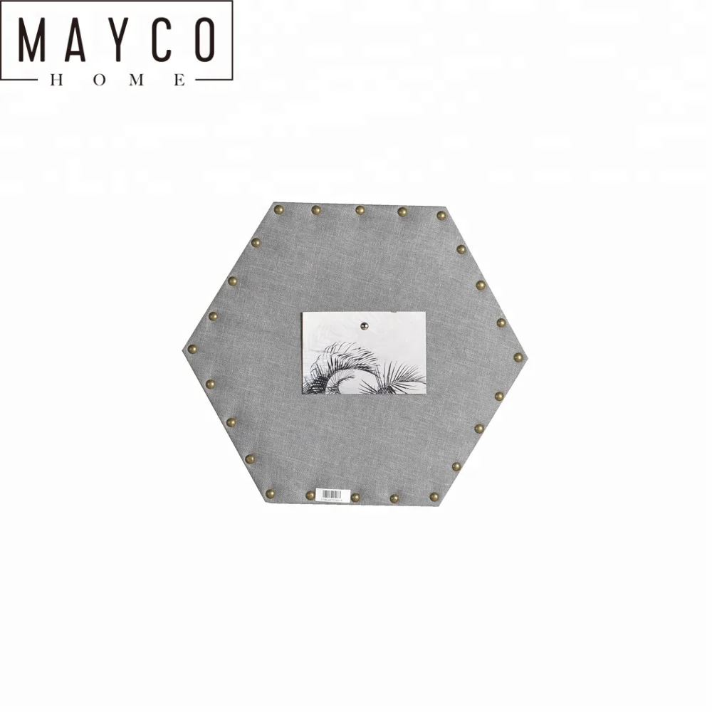 
Mayco Fancy Design Hexagon Wall Mounted Bulletin Board 