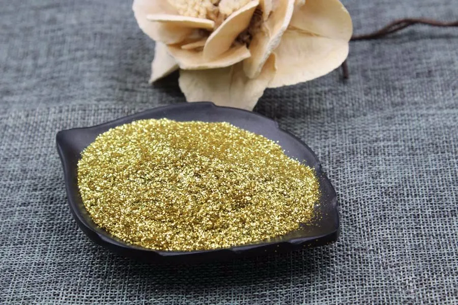金属薄片细闪光起泡颜料批发黄金闪粉
