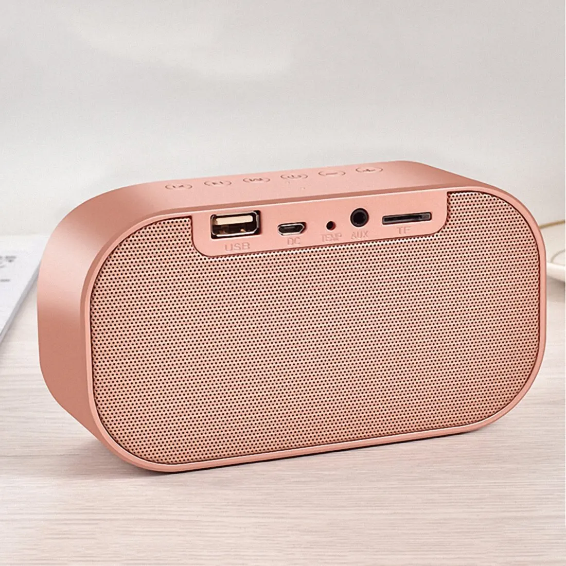 Portable Alarm Clock Wireless Bluetooth Speaker LED S2 S5 Mirror Bluetooth S2 Speaker for Smartphone - ANKUX.COM