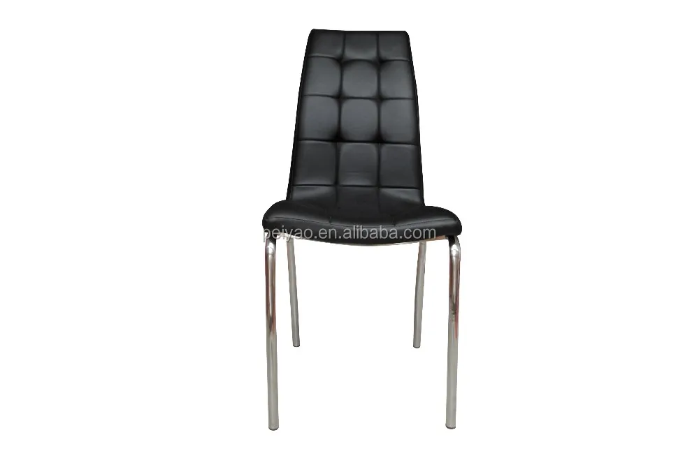 Promotional Cheap Black Leather Metal Kitchen Dining Chairs Buy Cheap
