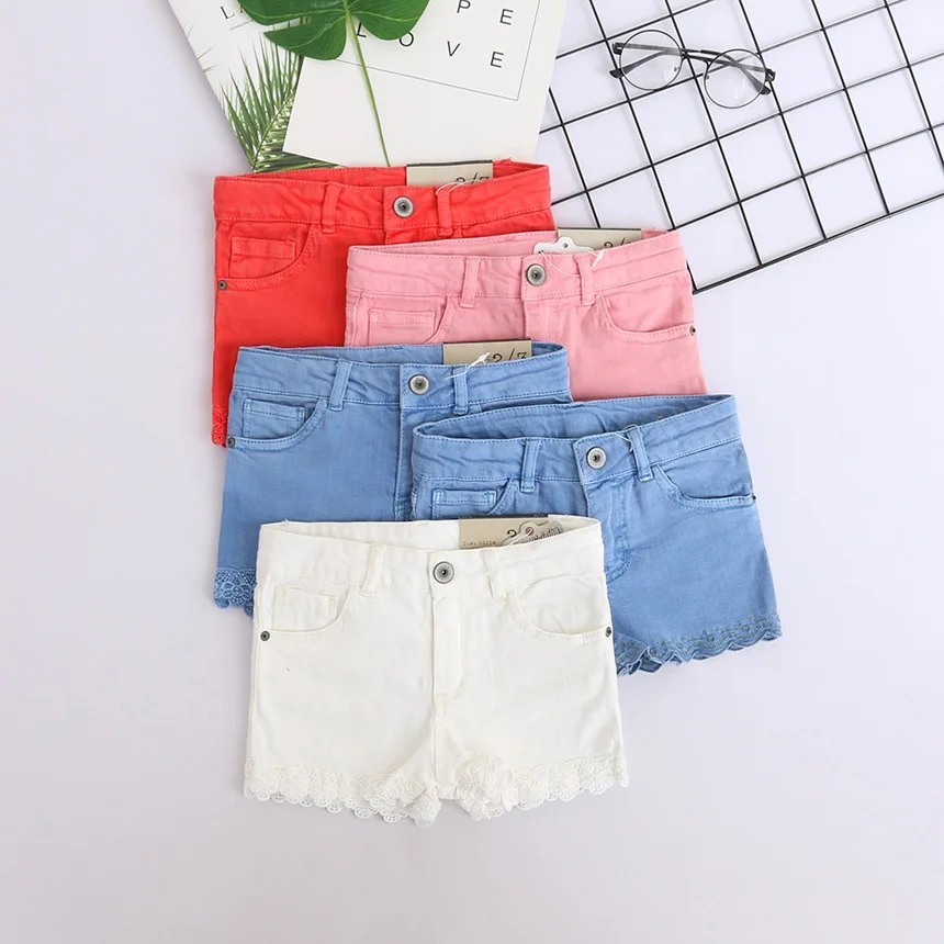 

kids shorts denim for girls shorts white blue toddler embroidery baby clothing boutiques children clothes wholesale lots