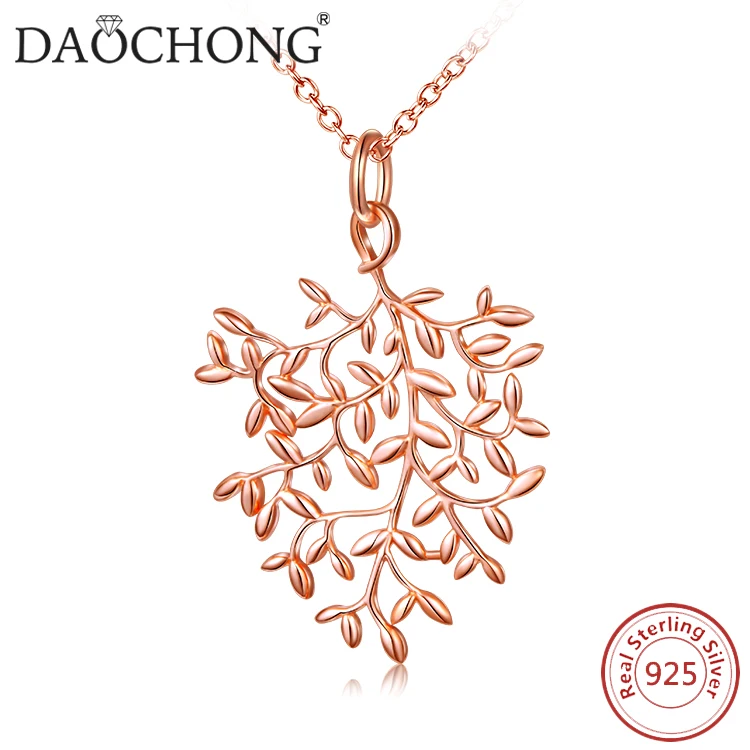 

Unique fashion 925 sterling silver life tree pendant necklace