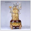 Crystal Chinese luckly moneybag buddha statue