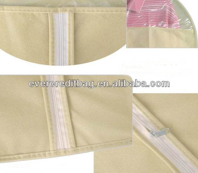 High quality pp non woven suit bag / nonwoven garment bags
