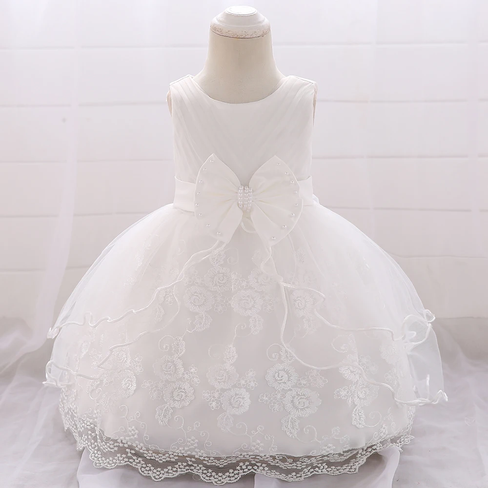 

wholesale summer baby prom christening dress wedding event flower dress 1-2 years birthday ball gown L1869XZ