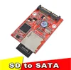 New Flash MMC SD Card To 7+15 SATA 2.5" HDD Secure Converter Adapter for Windows DOS 98 XP 7 8 Vista Linux