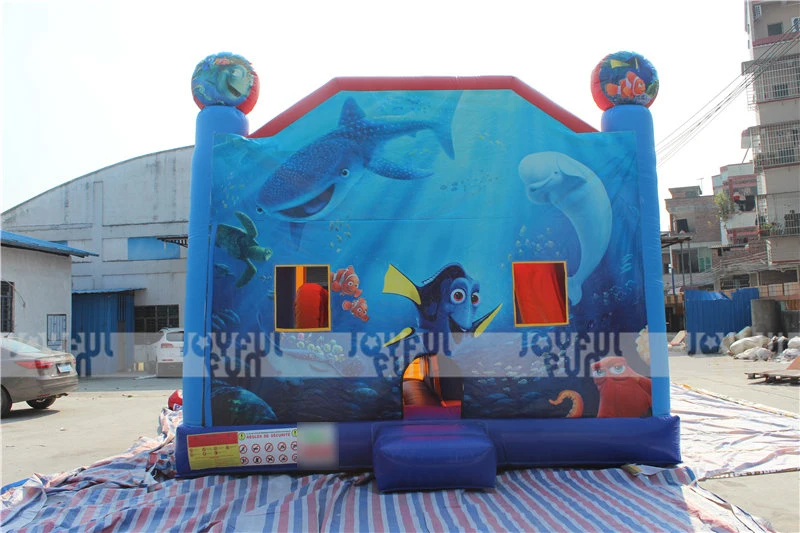 Inflatable cartoon jump bouncy castle house inflatable combo for amusement park JFCB-003-3.JPG