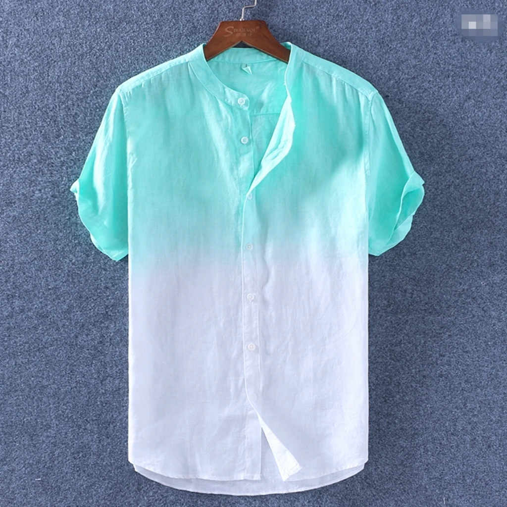Dip Dye Short Sleeve Hemp Tencel Shirt Hemp Long Sleeve T Shirt - Buy ...