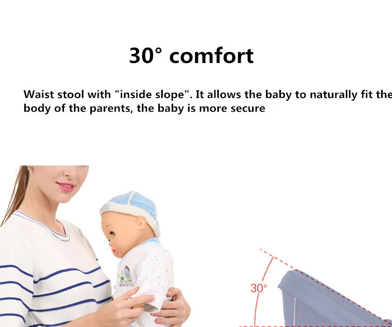 Baby Carrier Hip Seat Carrier Infant Toddler Waist Stool Backpack Hip