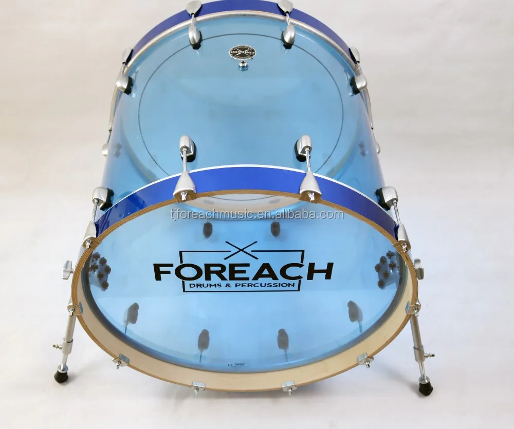 
Seamless Blue Acrylic Drum Set 