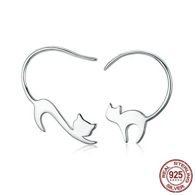 

Cat S925 silver ear nail female lovely silver ear ring, N/a