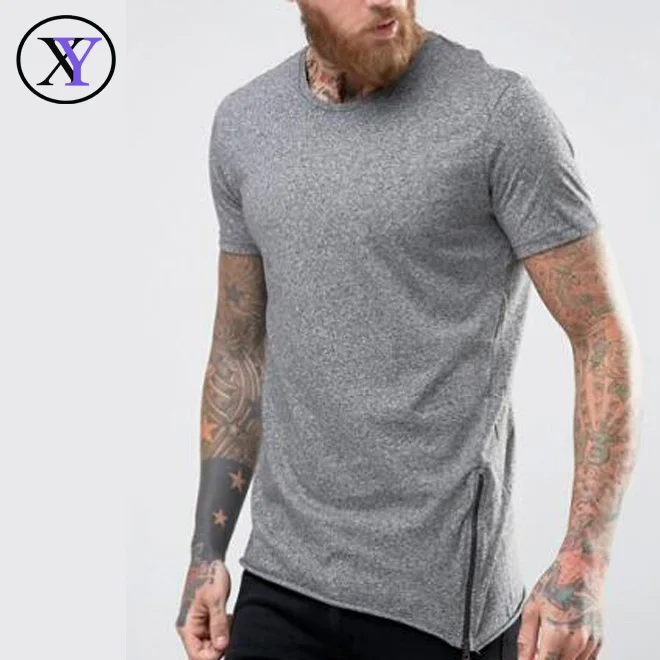 

OEM Wholesale Cheap Fashion 95 Cotton 5 Spandex Zipper Custom Tshirt, Customized pantone color