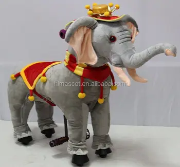 plush elephant rocking horse