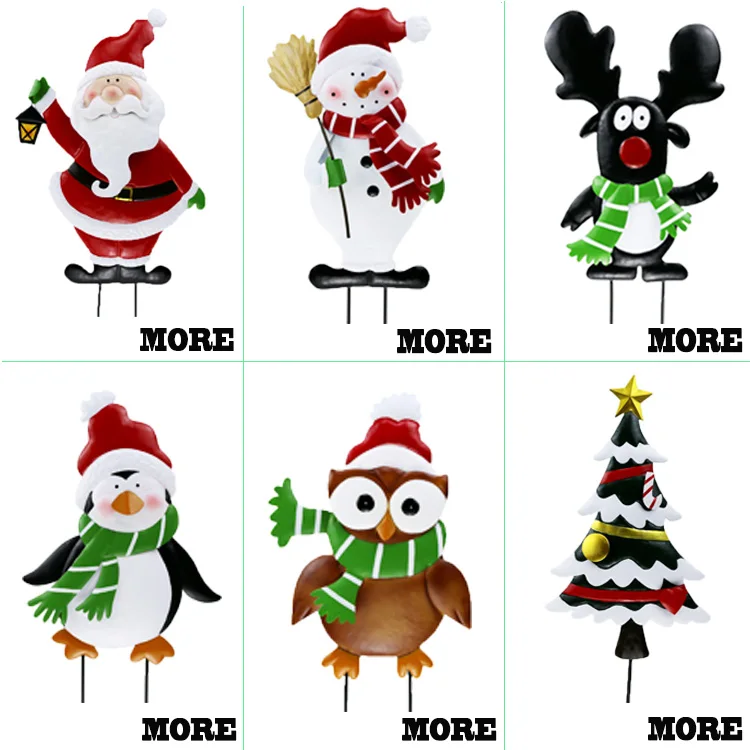 Metal Christmas Penguin Yard Stake Decoration Outdoor - Buy Christmas