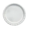 7inch (18cm) Silver Party Paper Plates Copper Party Dishes Wedding Baby Shower Back to School Party Tableware SPT055