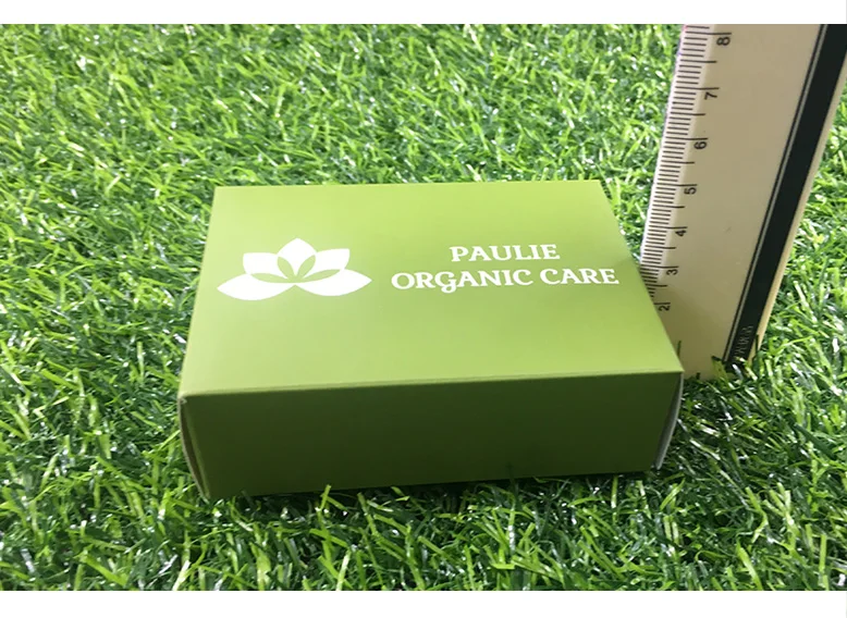 Recycled paper plain soap packaging box