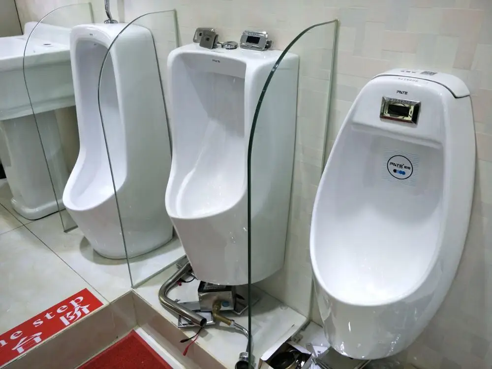 Automatic Sensor Men Urinal Bowl Fkush Valve Wall Hung Mounted Ceramic