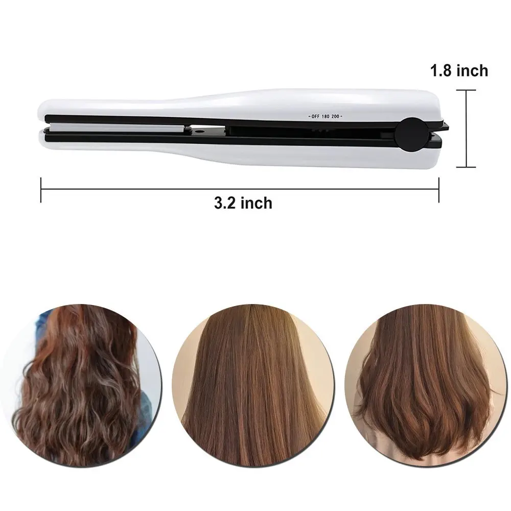 Battery Powered Hair Straightener 2 In1 Fast Hair Straightener
