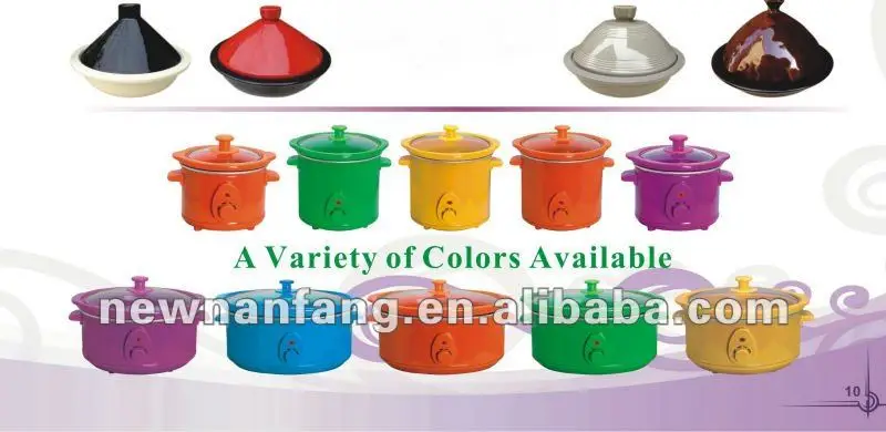 1.5QT red Slow Cooker, with red ceramic inner pot