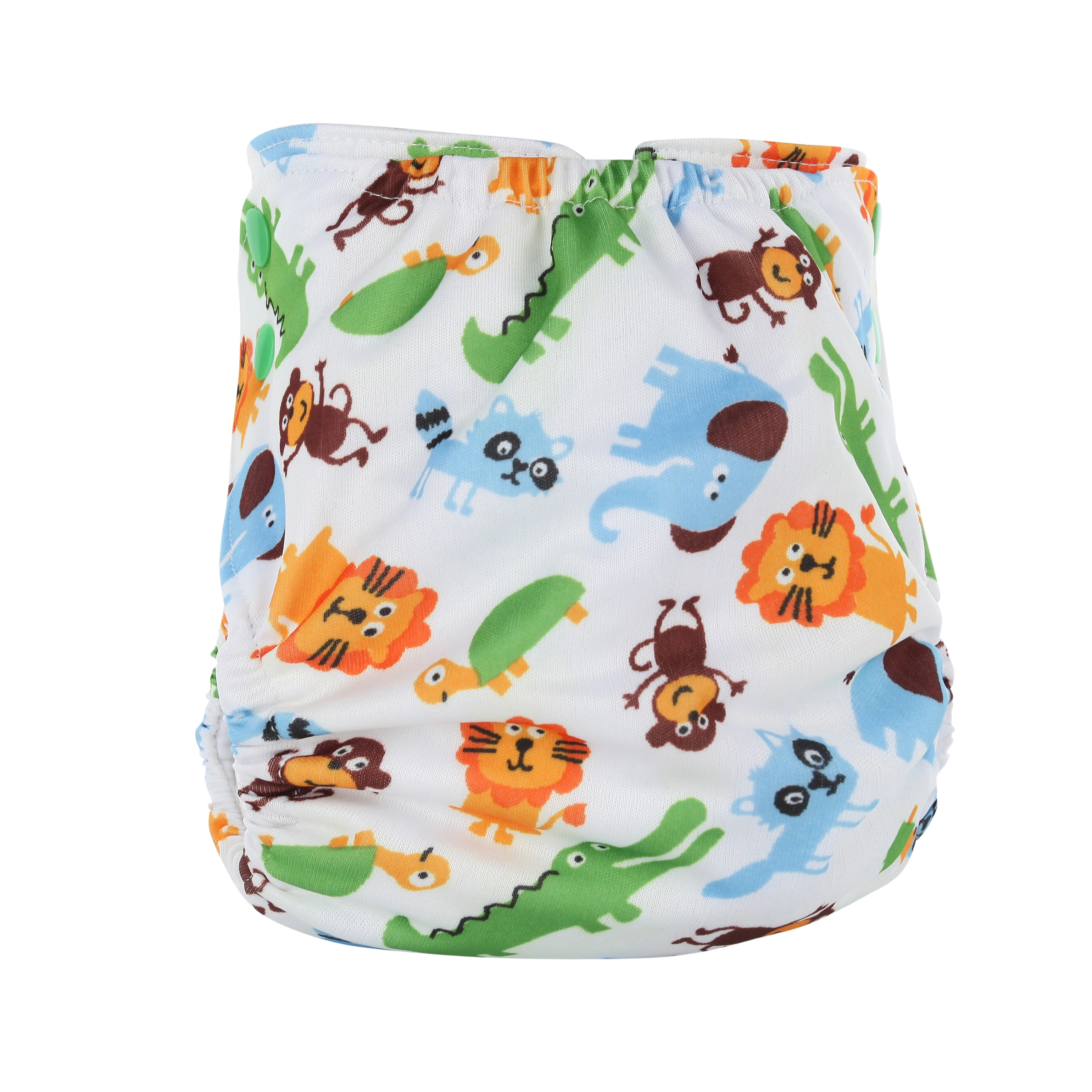 

Adjustable sizes diaper for baby waterproof ,pororo brand double row snap breathable baby cloth diaper Supplier in China, Print/solid