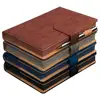 New style personalized pu leather notebook a5 custom notebook printing hardcover chinese notebook color brush edge creative book