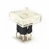 6mm Tactile Switch With Built-in LED Push Button Tranclusent Cap