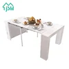 Wholesale modern home furniture white folding dinning set table with chairs