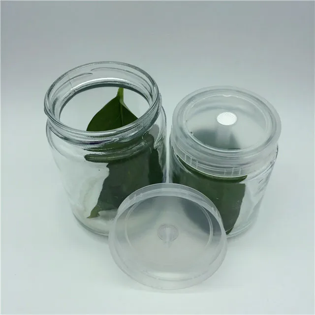 240ml 350ml Plant Tissue Culture Glass Bottle/jar With Plastic Lid