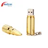 Pendrive 8Gb Laser Logo Gold Silver Metal Bullet Keychain Genuine Usb 2.0 Flash Disk Memory Sticks 4Gb 16Gb