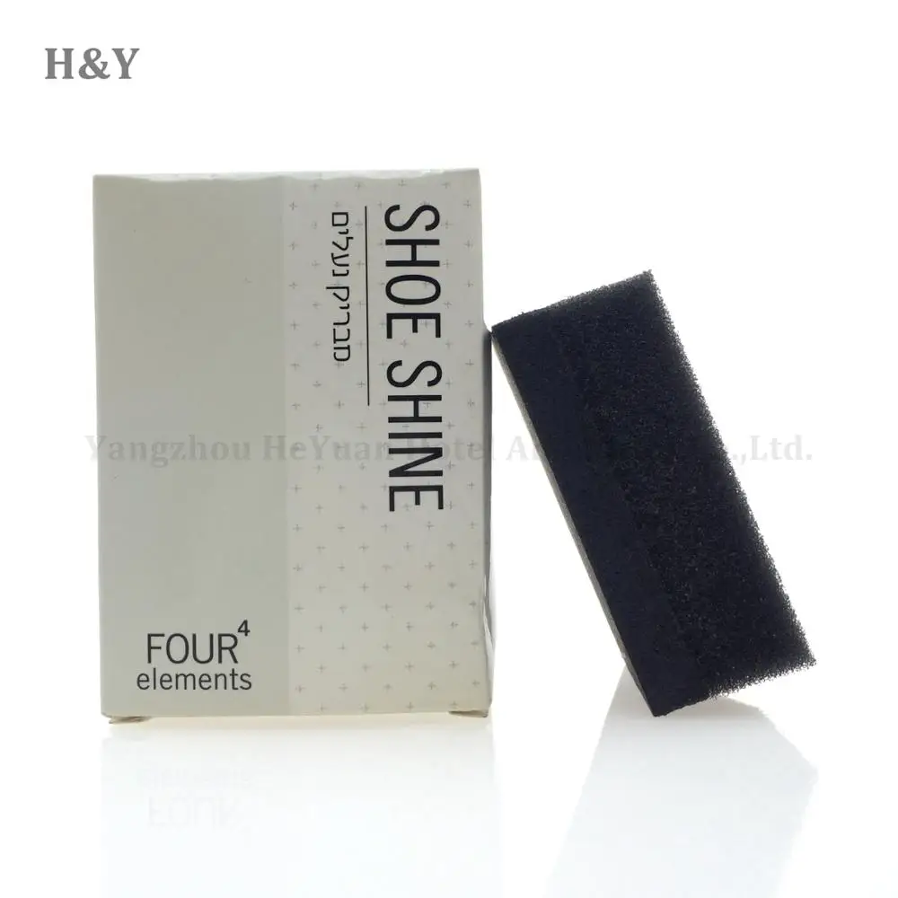 2017 oem customized disposable hotel shoe shine shoe mitt