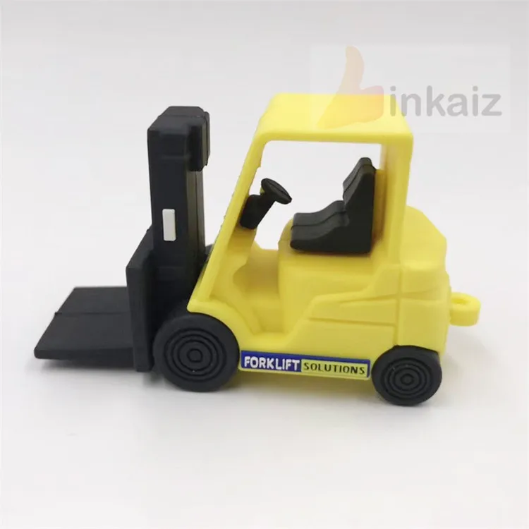 excavator usb stick/custom soft pvc rubber 3D excavator usb flash drive - ANKUX.COM