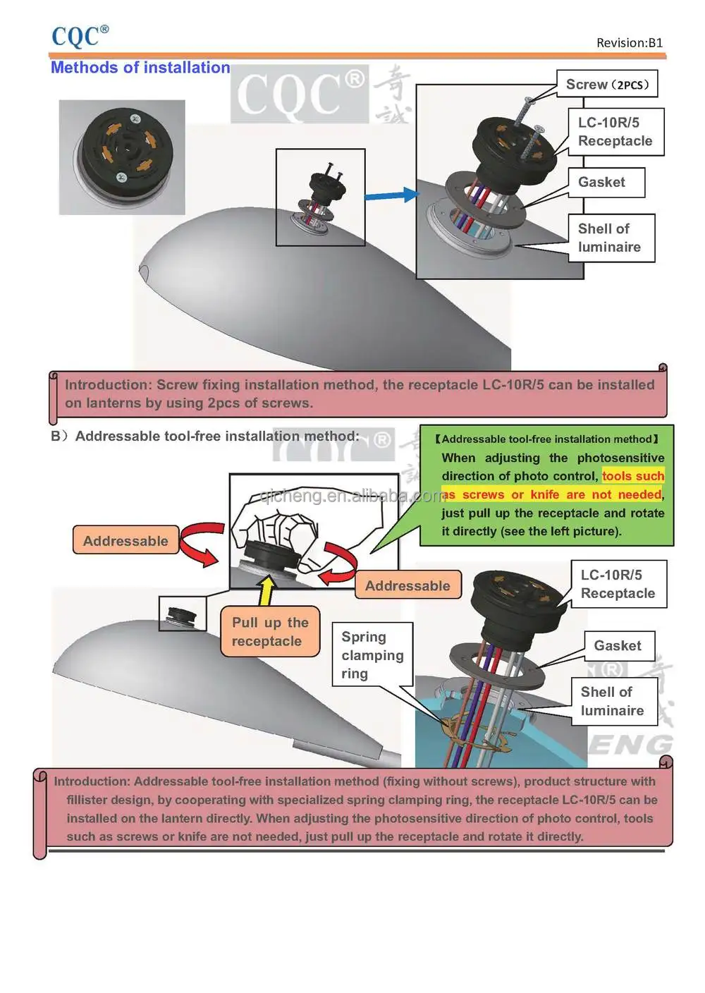 Nema 7-pin Photocontrol Sensor Base/receptacle For Smart ... nema socket photocell wiring diagram 