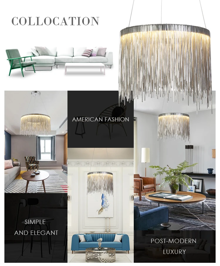 fireworks Art infinity Led Pendant Light Chain Ring Dropping maria theresa chandelier