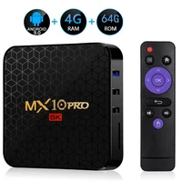 

Android 9.0 Allwinner H6 Quad core 4GB 32GB mx10 pro tv box mx10+ smart tv box