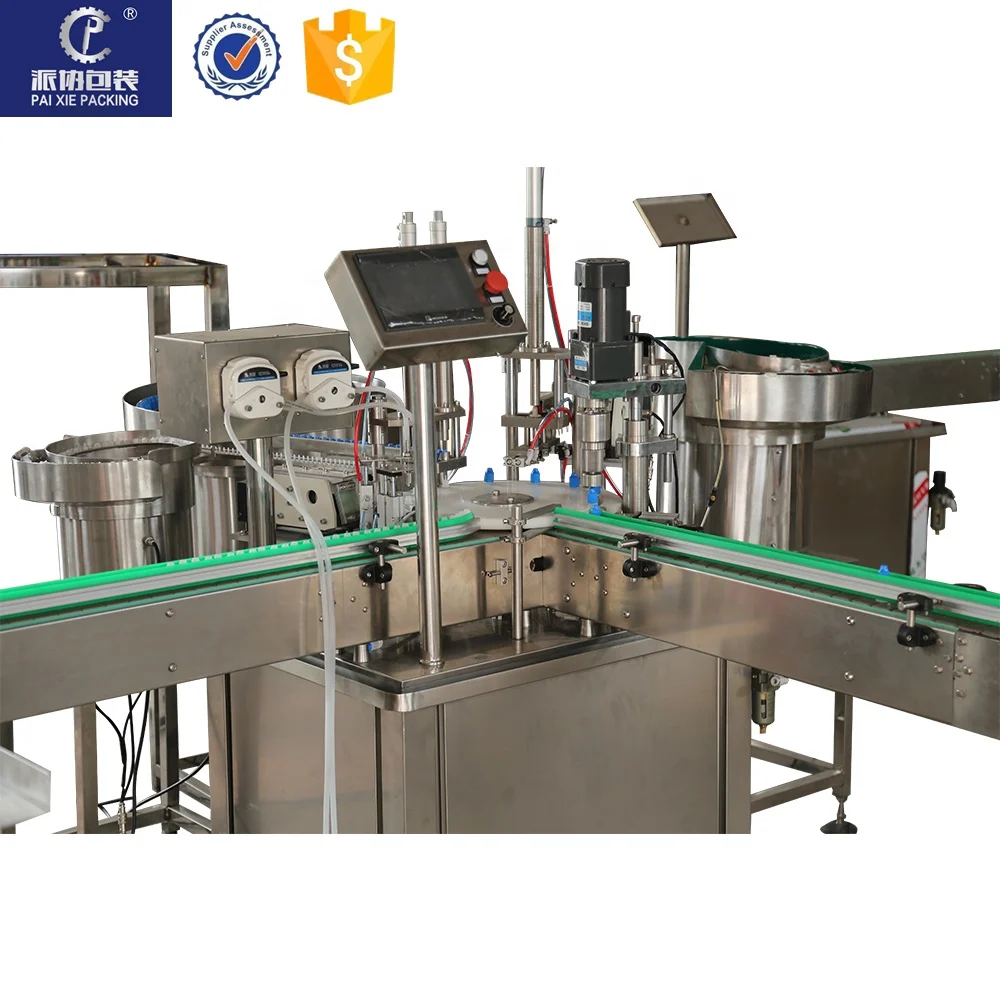 
Auto 10ml Pet Bottle Electronic Cigarette Liquid Filling and Capping Machine Customize 