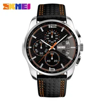 

Skmei 9106 Men's Quartz Watch Sports cheap Genuine Leather SKMEI Brand Fashion Relojes Date Relogio Masculino