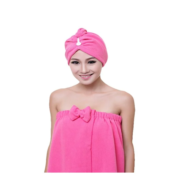 
Microfibre After Shower Hair Drying Wrap Towel Quick Dry Hair Turban Salon Towel 
