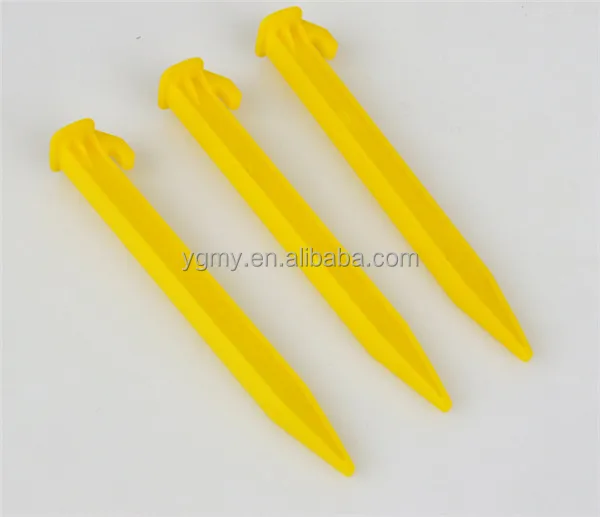 

Outdoor Camping Tent Stakes Pegs Pins New Arrival Trip Plastic ABS Heavy Duty Tent Nails