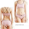 New ladies sling cross beauty back wrapped chest thin elastic thread underwear set