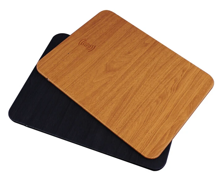 

qi wireless charging mouse pad wood charger