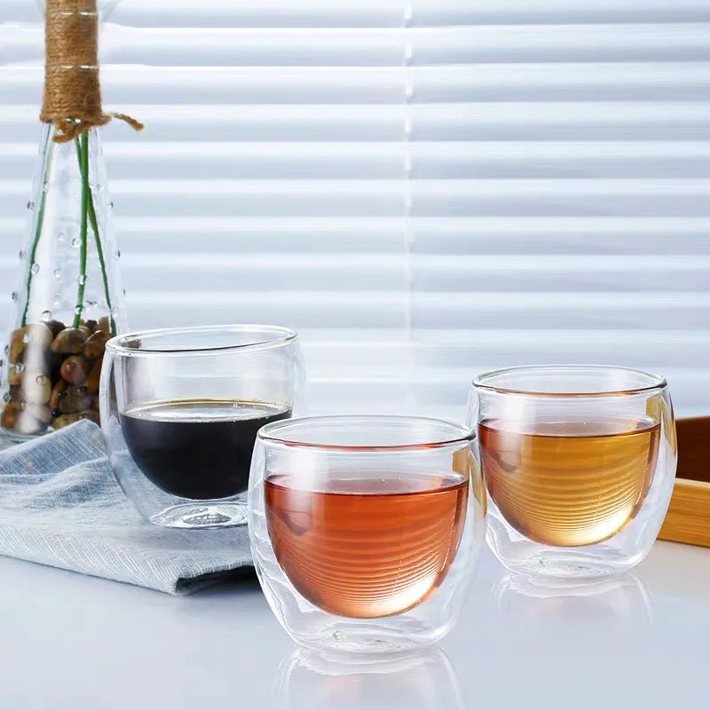 

Borosilicate Glass Espresso, double wall glass coffee cup