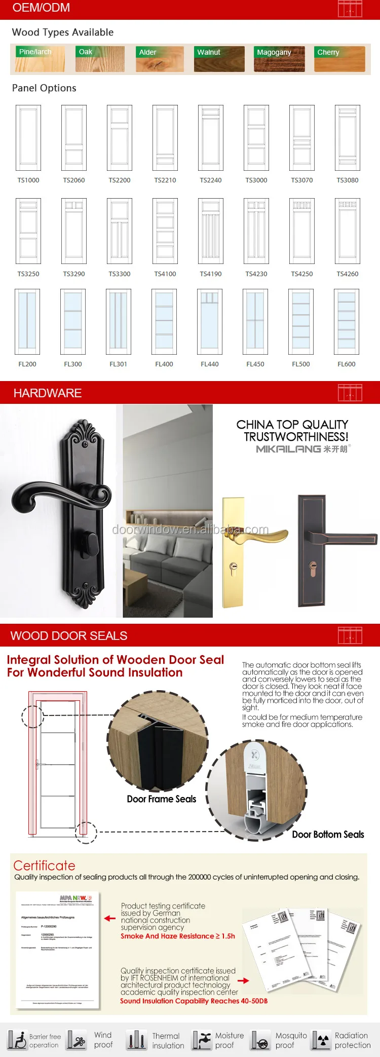 wood veneer MDF board flat panel dressing study room door cheap wooden interior doors