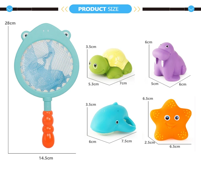 Fishing game rubber water spray toy baby shark bath.jpg