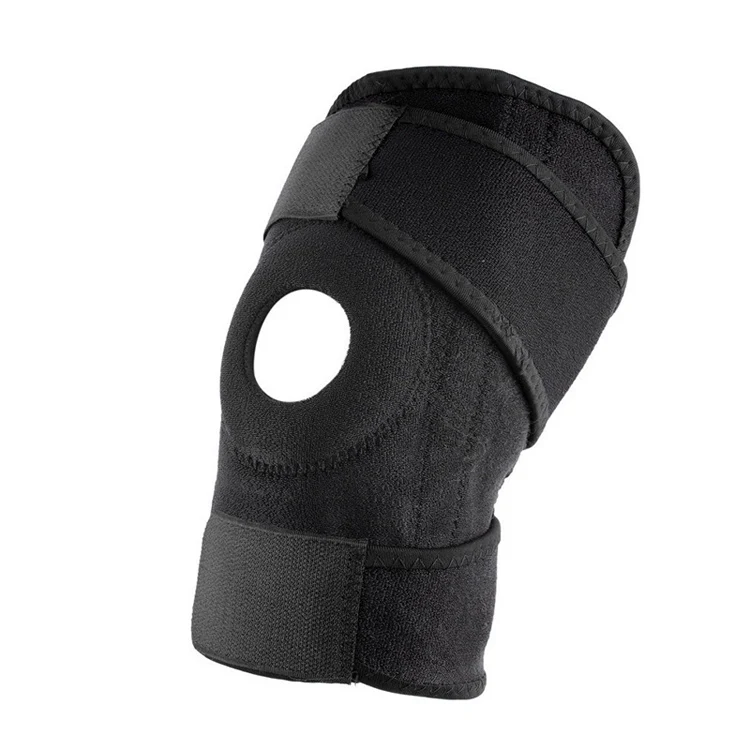 

Private Label Factory Price Tightness Adjustable Double Pressure Hinged Knee Brace For Sports Safety, Black