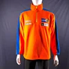 orange 1/4 zip pullover polar fleece embroidery club training top jacket